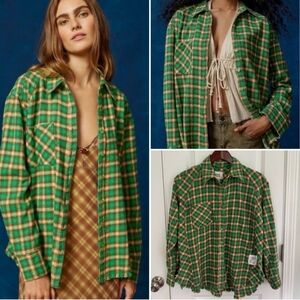 BDG Flannel Plaid Button Down/Shacket